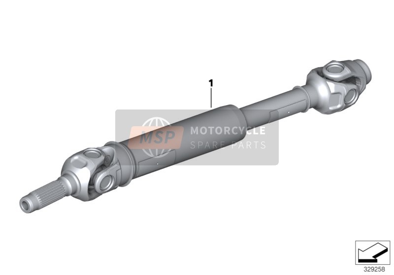 BMW K 1600 Bagger (0F51, 0F53) 2019 Arbre de transmission pour un 2019 BMW K 1600 Bagger (0F51, 0F53)