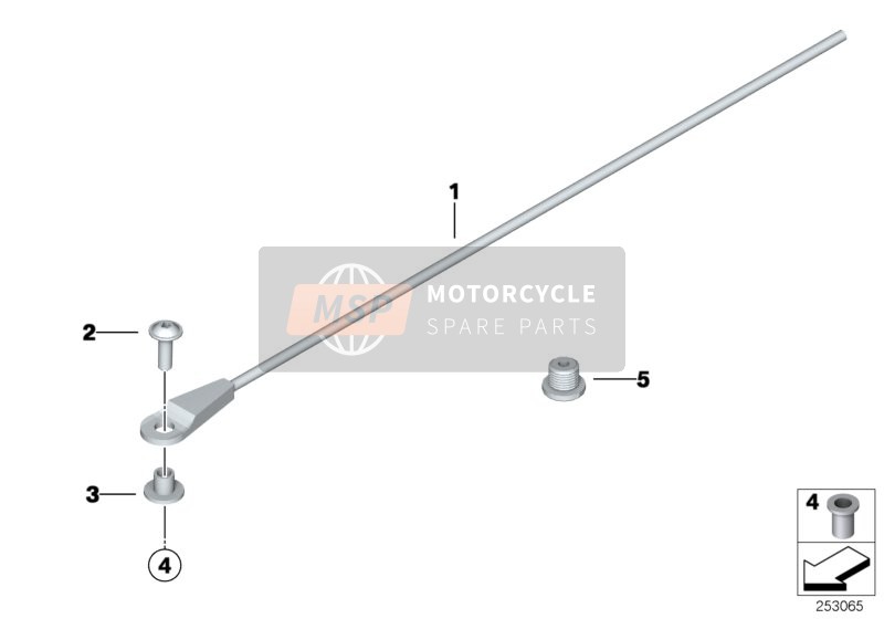 BMW K 1600 GT (0601,0611) 2013 Retaining strap, case, official vehicle for a 2013 BMW K 1600 GT (0601,0611)