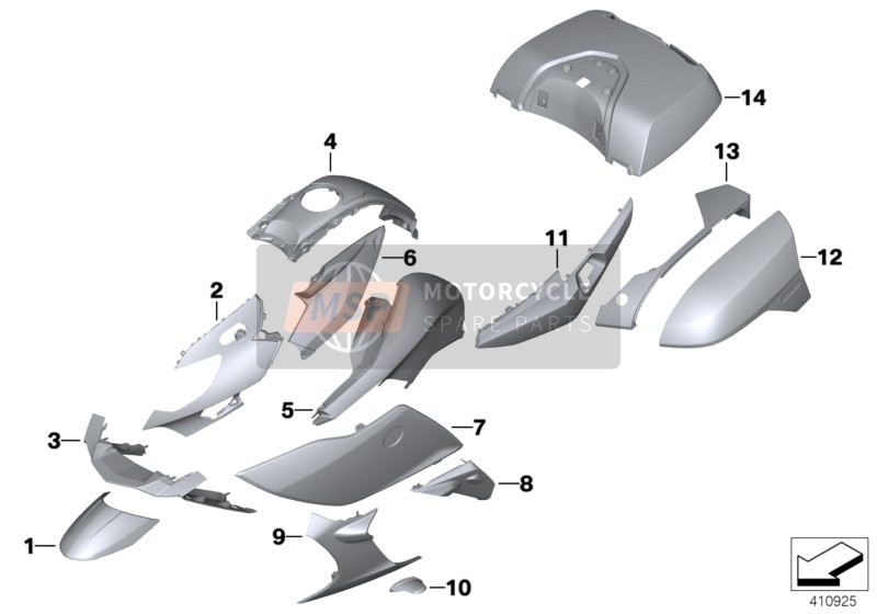 BMW K 1600 GT (0601,0611) 2012 Pièces en appret pour un 2012 BMW K 1600 GT (0601,0611)