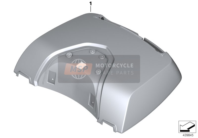 BMW K 1600 GT (0601,0611) 2015 Painted parts, top case cover for a 2015 BMW K 1600 GT (0601,0611)