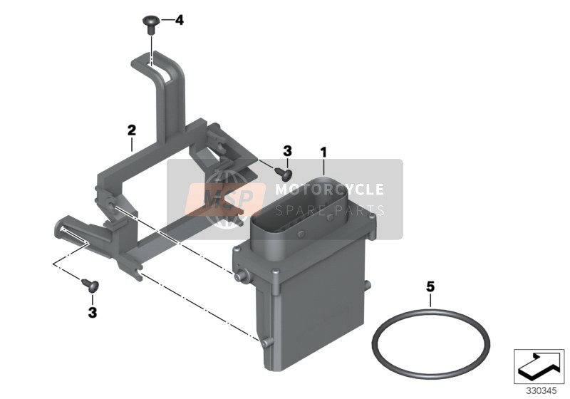 BMW K 1600 GT (0601,0611) 2015 Boîtier électronique ESA pour un 2015 BMW K 1600 GT (0601,0611)