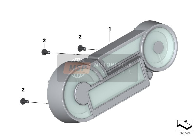 BMW K 1600 GT (0601,0611) 2011 INSTRUMENT CLUSTER for a 2011 BMW K 1600 GT (0601,0611)