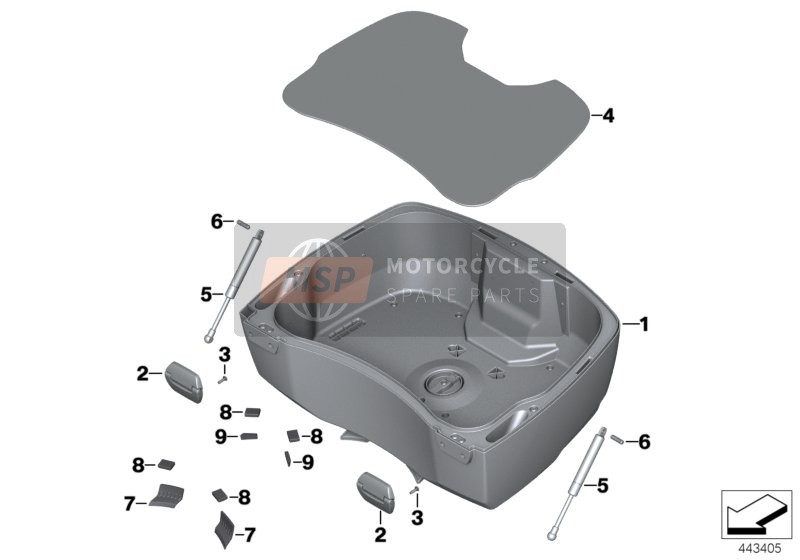 Section inférieure de top case