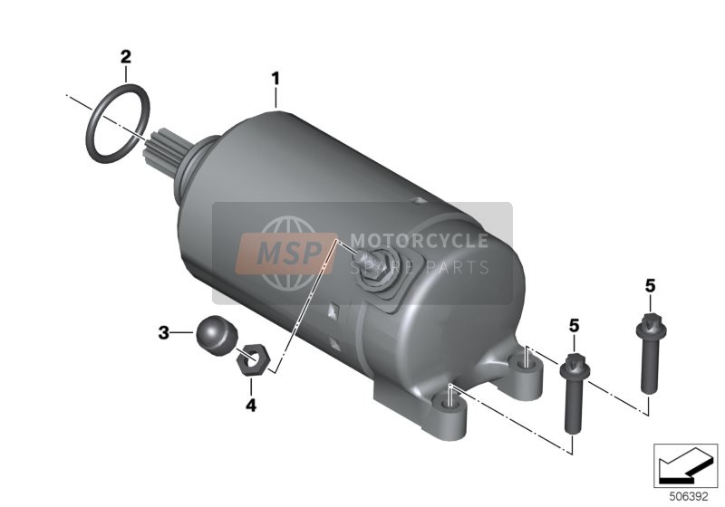 BMW K 1600 GT (0601,0611) 2015 Starter voor een 2015 BMW K 1600 GT (0601,0611)