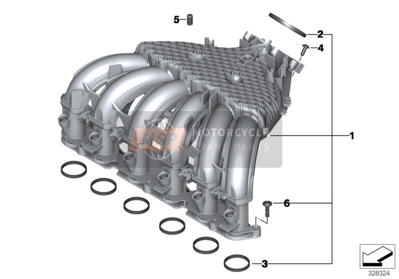 BMW K 1600 GT (0601,0611) 2012 Equipo de aspiracion para un 2012 BMW K 1600 GT (0601,0611)