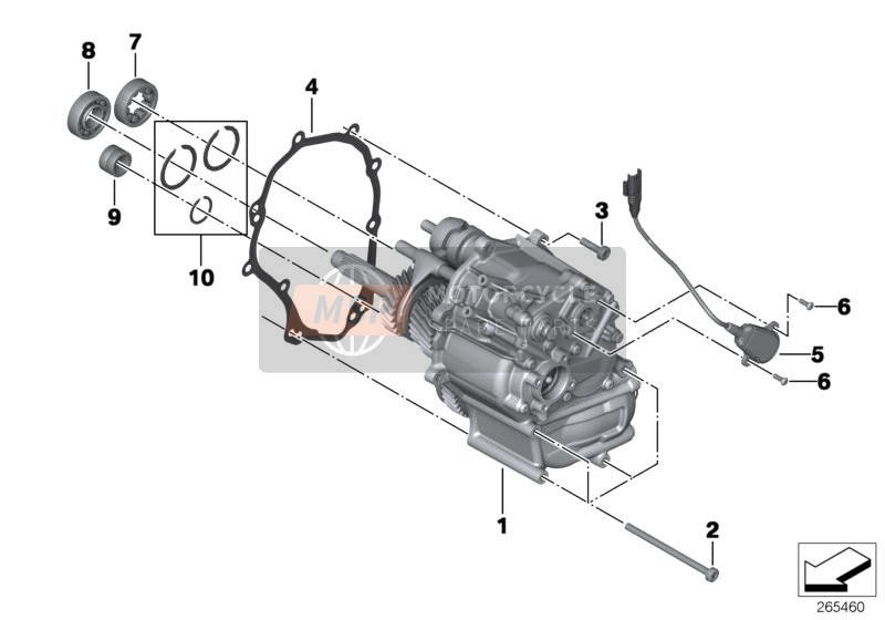 BMW K 1600 GT (0601,0611) 2012 Handmatige Transmissie voor een 2012 BMW K 1600 GT (0601,0611)