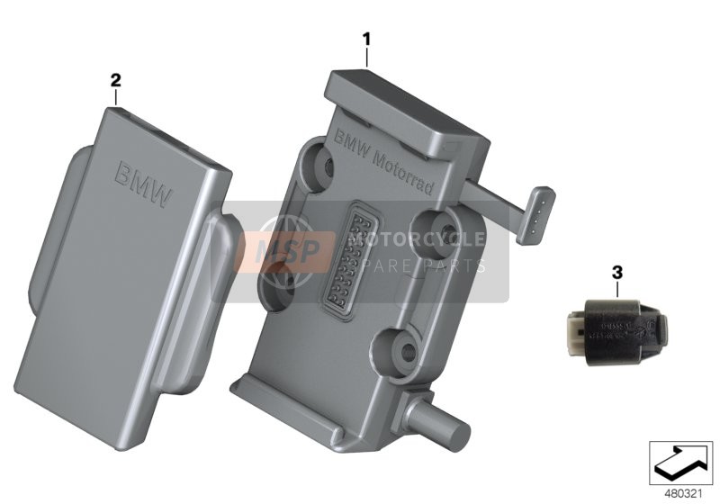 BMW K 1600 GT 17 (0F01, 0F11) 2018 Système de navigation pour un 2018 BMW K 1600 GT 17 (0F01, 0F11)