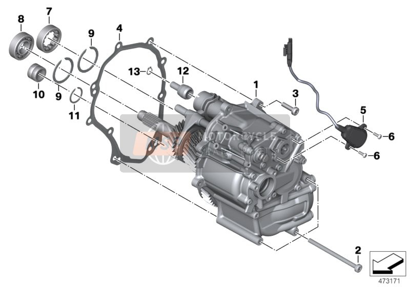 BMW K 1600 GT 17 (0F01, 0F11) 2018 Transmisión manual para un 2018 BMW K 1600 GT 17 (0F01, 0F11)