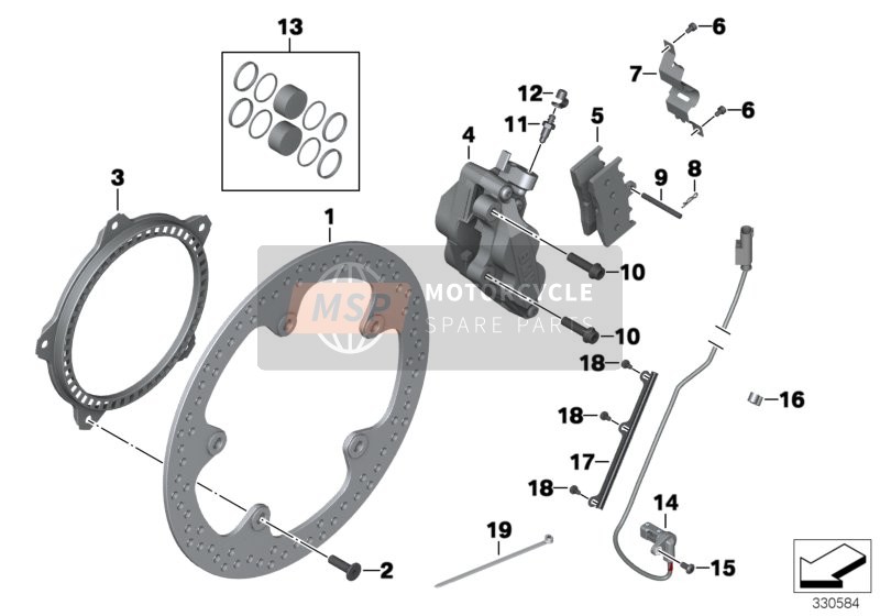 FRONT WHEEL BRAKE 1