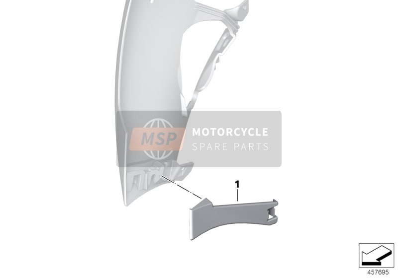 BMW K 1600 GTL (0602, 0612) 2015 Rivestimento interno 1 per un 2015 BMW K 1600 GTL (0602, 0612)