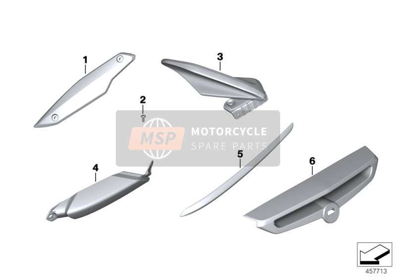 BMW K 1600 GTL (0602, 0612) 2013 Ricambi, cromo per un 2013 BMW K 1600 GTL (0602, 0612)