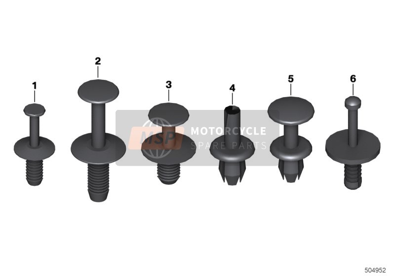 BMW K 1600 GTL (0602, 0612) 2015 Ribadino ad espansione per un 2015 BMW K 1600 GTL (0602, 0612)