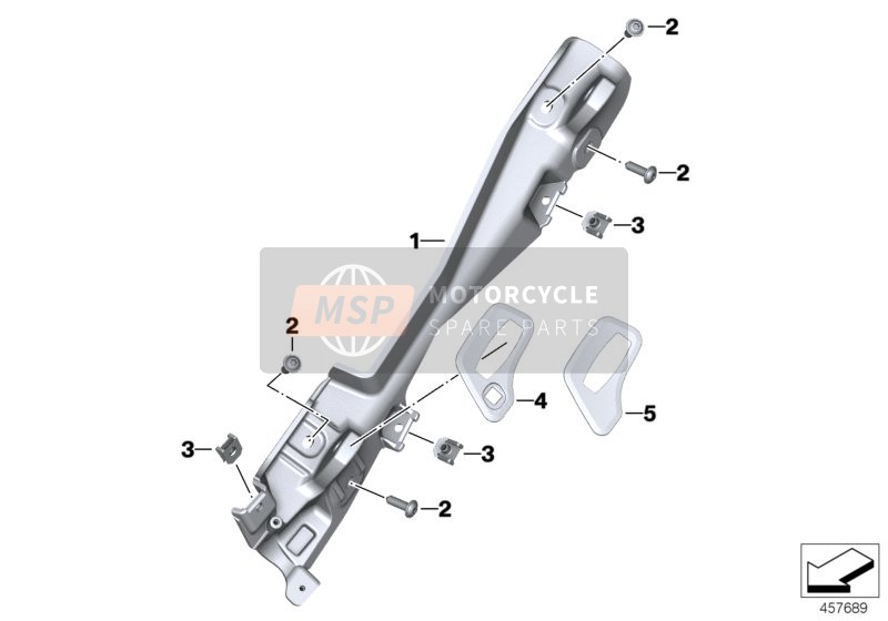 BMW K 1600 GTL 17 (0F02, 0F12) 2017 Portavaligia per un 2017 BMW K 1600 GTL 17 (0F02, 0F12)