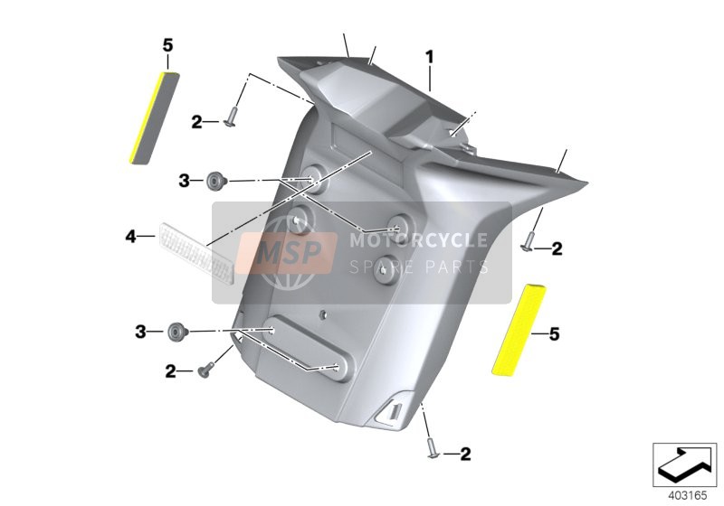 BMW K 1600 GTL 17 (0F02, 0F12) 2019 Portatarga per un 2019 BMW K 1600 GTL 17 (0F02, 0F12)