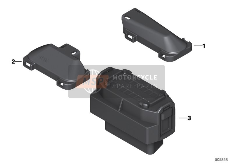 BMW K 1600 GTL 17 (0F02, 0F12) 2015 OBD-Gummitülle Gehäuse für ein 2015 BMW K 1600 GTL 17 (0F02, 0F12)