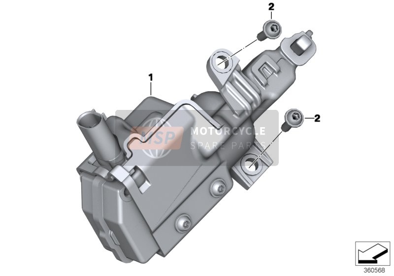 BMW K 1600 GTL Excl. (0603, 0613) 2014 Central Locking System for Case for a 2014 BMW K 1600 GTL Excl. (0603, 0613)