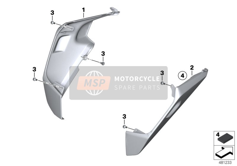 BMW K 1600 GTL Excl. (0603, 0613) 2013 Protection pour pied pour un 2013 BMW K 1600 GTL Excl. (0603, 0613)