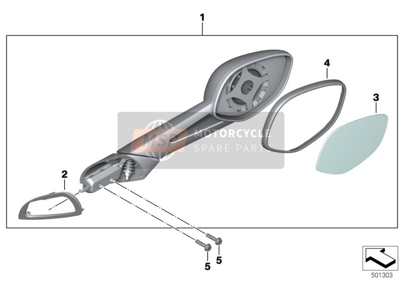 51168549279, Mirror Left, BMW, 0