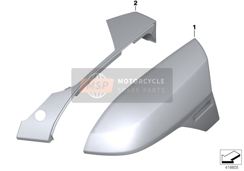 46548545784, Trim, Case Cover, Mineralweiss, Right, BMW, 0