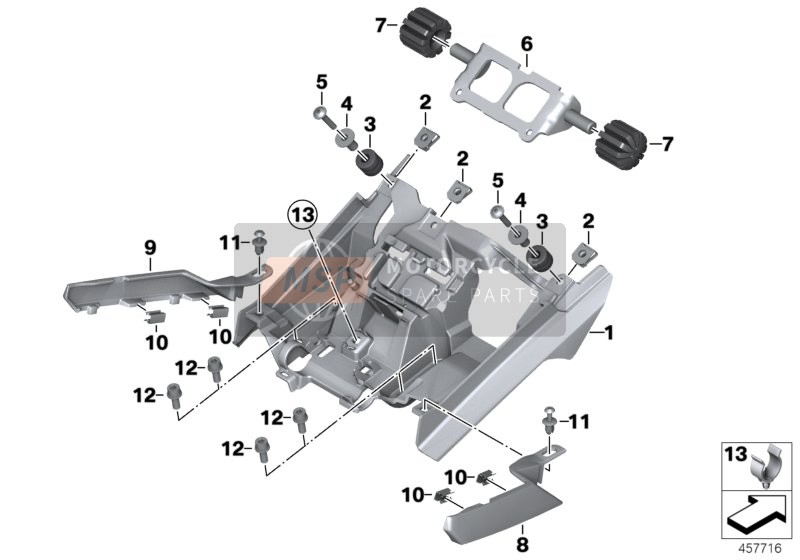 BMW K 1600 GTL Excl. (0603, 0613) 2013 DUALSEAT LOCKING MECHANISM for a 2013 BMW K 1600 GTL Excl. (0603, 0613)
