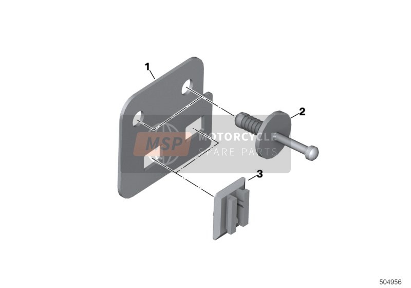 BMW K 1600 GTL Excl. (0603, 0613) 2015 PLUG-IN CONNECTION BRACKET 1 for a 2015 BMW K 1600 GTL Excl. (0603, 0613)