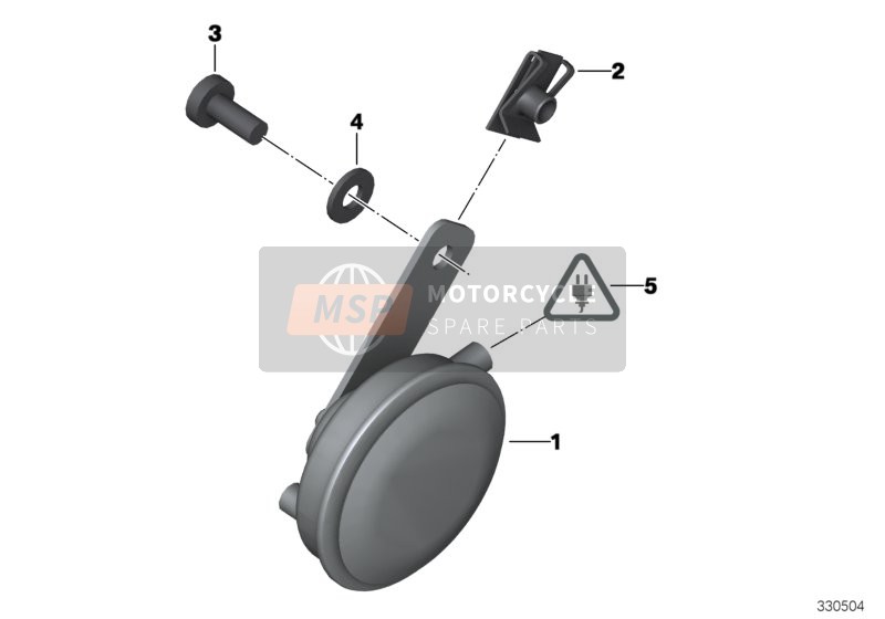 BMW K 1600 GTL Excl. (0603, 0613) 2014 HORN for a 2014 BMW K 1600 GTL Excl. (0603, 0613)