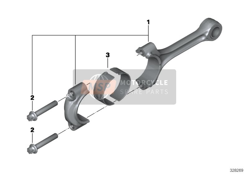 BMW K 1600 GTL Excl. (0603, 0613) 2015 CONNECTING ROD / CONNECTING ROD BEARING for a 2015 BMW K 1600 GTL Excl. (0603, 0613)