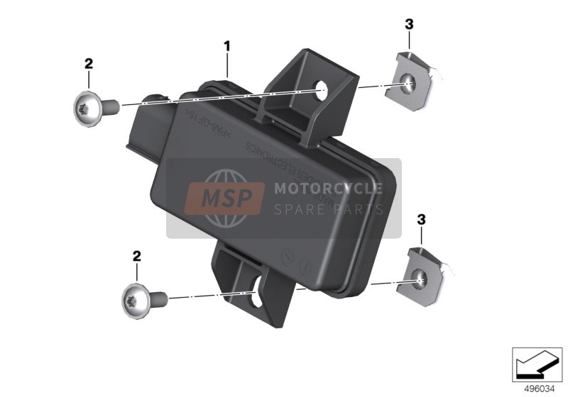 BMW K 1600 GTL Excl. (0603, 0613) 2015 CONTROL UNIT RDC for a 2015 BMW K 1600 GTL Excl. (0603, 0613)