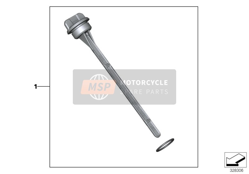 BMW K 1600 GTL Excl. (0603, 0613) 2015 DIPSTICK for a 2015 BMW K 1600 GTL Excl. (0603, 0613)