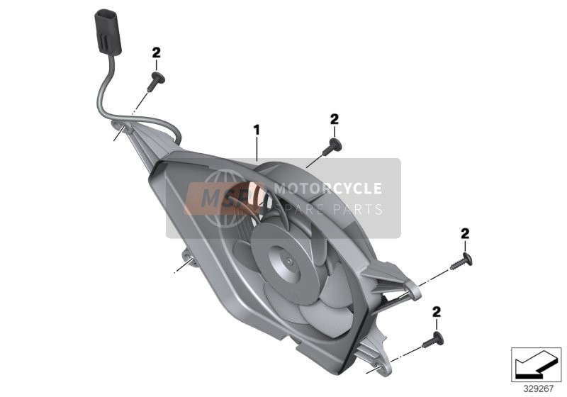 BMW K 1600 GTL Excl. (0603, 0613) 2013 FAN for a 2013 BMW K 1600 GTL Excl. (0603, 0613)