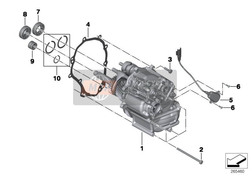 BMW K 1600 GTL Excl. (0603, 0613) 2014 Transmisión manual para un 2014 BMW K 1600 GTL Excl. (0603, 0613)