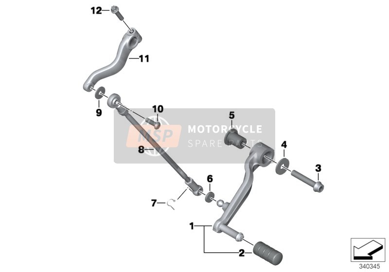 EXTERNAL GEARSHIFT PARTS/SHIFT LEVER