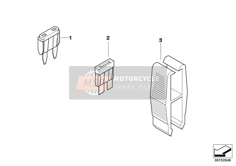 BMW K 75 85 (0562,0571) 1989 Fusibles pour un 1989 BMW K 75 85 (0562,0571)