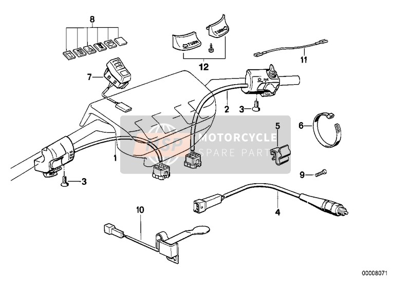 BMW K 75 85 (0562,0571) 1991 SWITCH for a 1991 BMW K 75 85 (0562,0571)