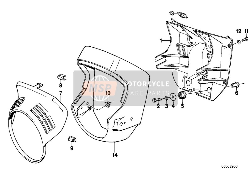 BMW K 75 85 (0562,0571) 1995 Rivestimento cockpit 1 per un 1995 BMW K 75 85 (0562,0571)