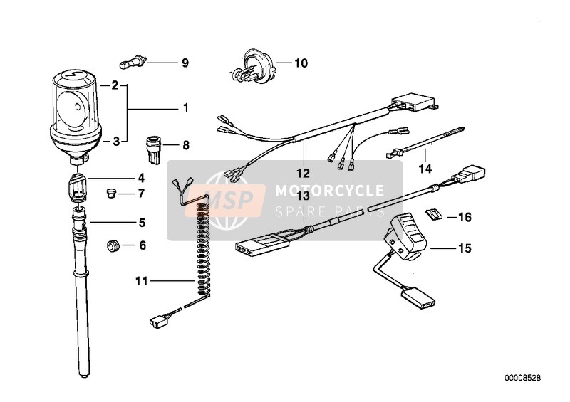 BMW K 75 85 (0562,0571) 1986 Feu de priorite pour un 1986 BMW K 75 85 (0562,0571)