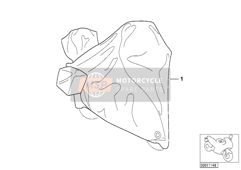 BMW K 75 85 (0562,0571) 1989 Bâche pour un 1989 BMW K 75 85 (0562,0571)