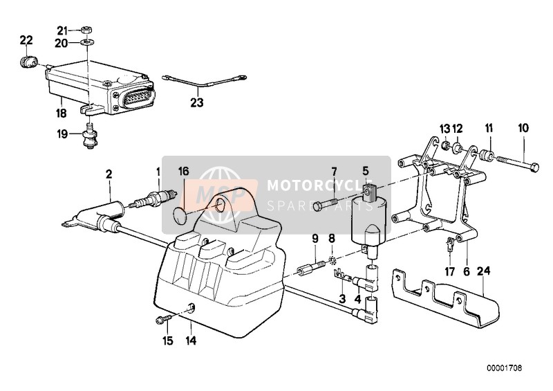 BMW K 75 85 (0562,0571) 1996 IGNITION SYSTEM for a 1996 BMW K 75 85 (0562,0571)