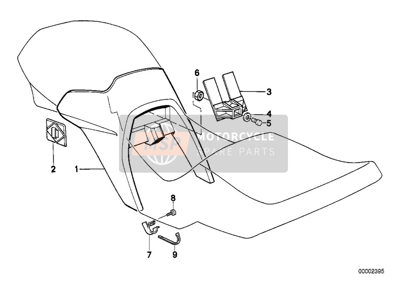 BMW K 75 85 (0562,0571) 1996 FUEL TANK COVER for a 1996 BMW K 75 85 (0562,0571)