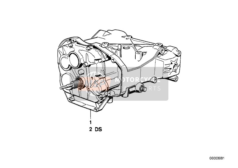 BMW K 75 85 (0562,0571) 1989 Transmisión de engranajes para un 1989 BMW K 75 85 (0562,0571)