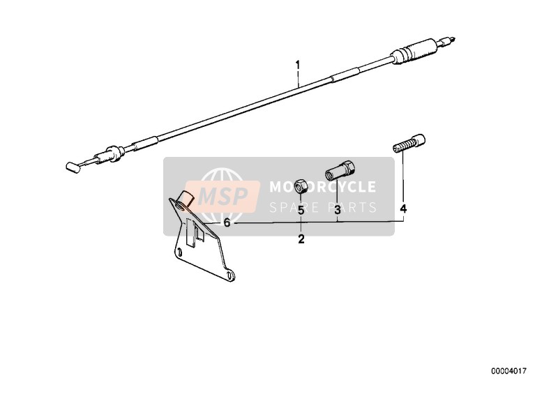 BMW K 75 85 (0562,0571) 1989 BOWDEN CABLE 2 for a 1989 BMW K 75 85 (0562,0571)