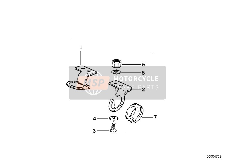 BMW K 75 85 (0562,0571) 1987 BRAKE PIPE BRACKET for a 1987 BMW K 75 85 (0562,0571)