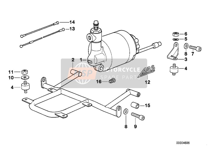 BMW K 75 85 (0562,0571) 1996 PRESSURE MODULATOR ABS I for a 1996 BMW K 75 85 (0562,0571)