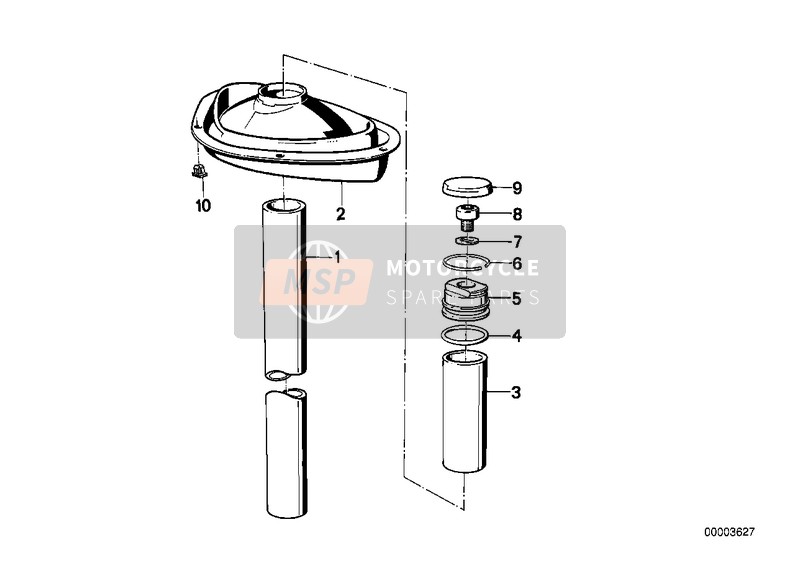 BMW K 75 C (0564,0574) 1986 STANCHION for a 1986 BMW K 75 C (0564,0574)