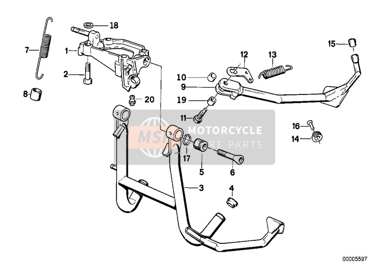 BMW K 75 RT (0565,0573) 2005 Mittelständer für ein 2005 BMW K 75 RT (0565,0573)