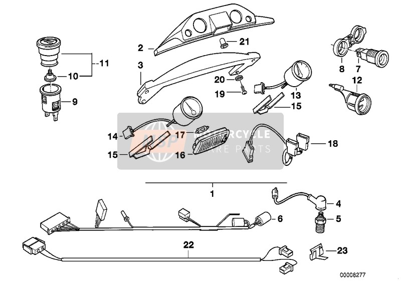 61121459768, Kabelsatz Zusatzinstrumente, BMW, 1