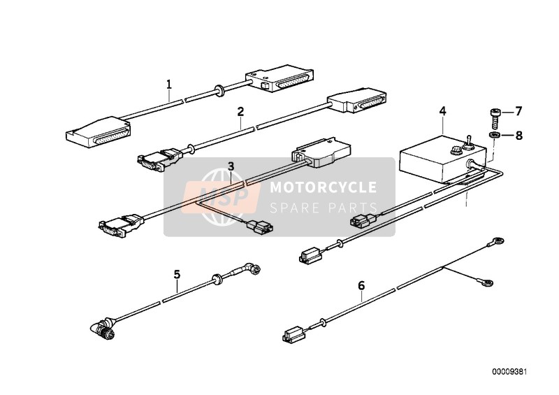 BMW K 75 RT (0565,0573) 2000 Câble de liaison radio pour un 2000 BMW K 75 RT (0565,0573)