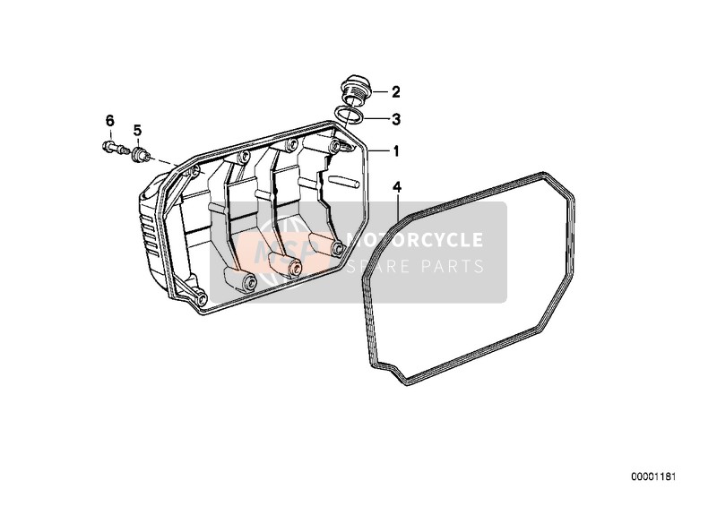 BMW K 75 RT (0565,0573) 1996 CRANK CASE COVER for a 1996 BMW K 75 RT (0565,0573)