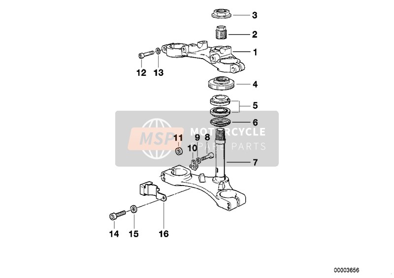 BMW K 75 RT (0565,0573) 2003 Ponte forcella per un 2003 BMW K 75 RT (0565,0573)