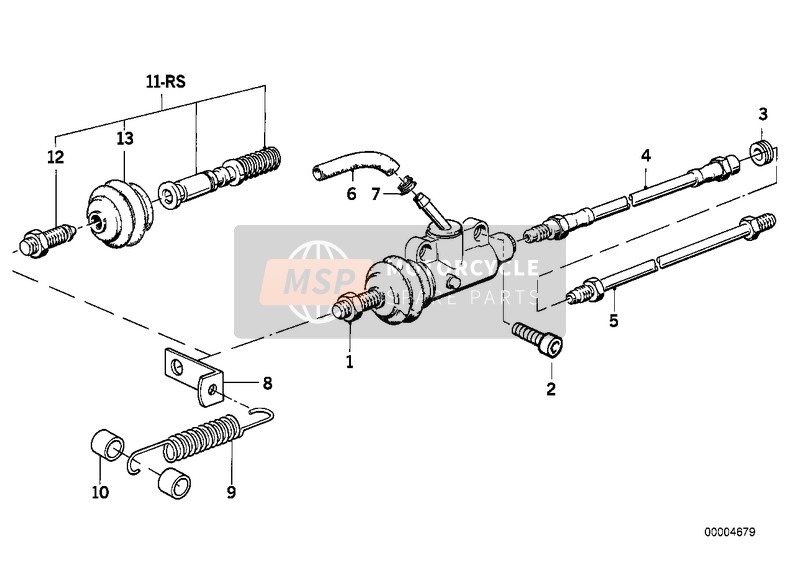 REAR BRAKE MASTER CYLINDER